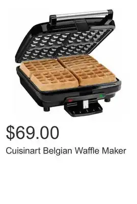 Costco Cuisinart belgian waffle maker offer