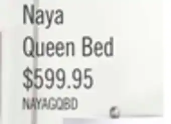 The Brick Naya queen bed offer