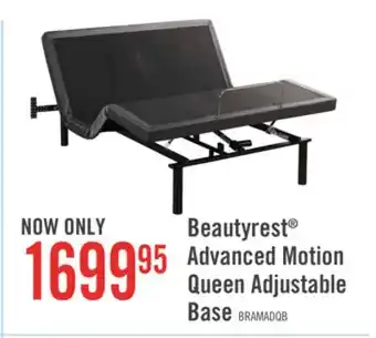 The Brick Beautyrest advanced motion queen adjustable base offer