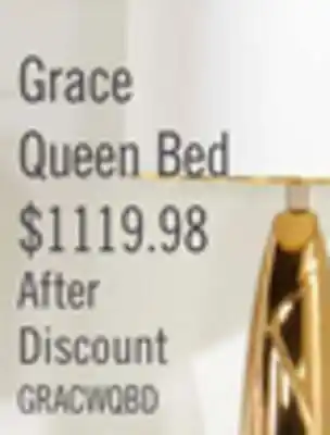 The Brick Grace queen bed - antique white offer