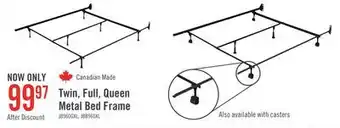 The Brick Extra-long twin/full/queen deluxe glider bed frame offer