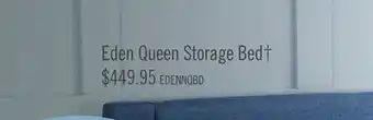 The Brick Eden queen storage bed - navy offer