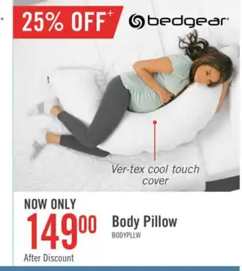 The Brick Bedgear body pillow offer