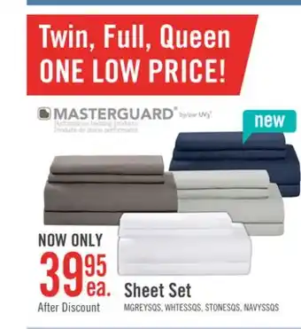 The Brick Masterguard ultra advanced 4-piece queen sheet set - grey offer