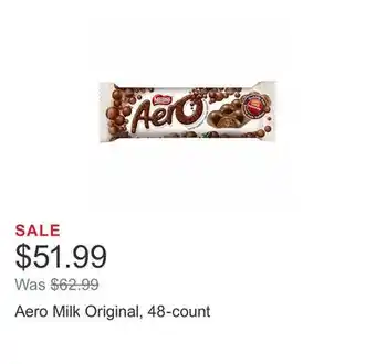 Costco Aero milk original, 48-count offer