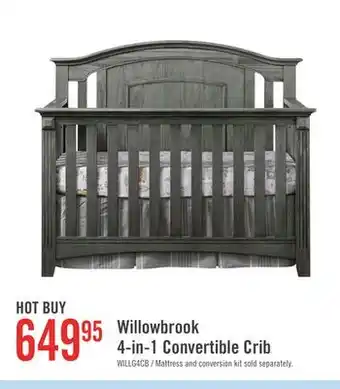 The Brick Willowbrook 4-in-1 convertible crib offer