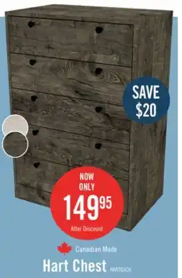 The Brick Hart chest - grey offer