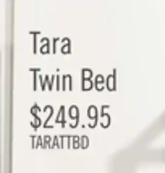 The Brick Tara twin bed - beige offer