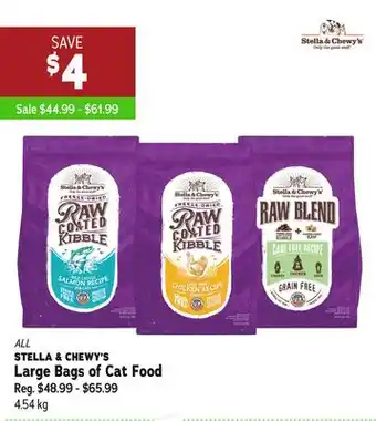 Ren’s Pets Depot All stella & chewy's large bags of cat food offer