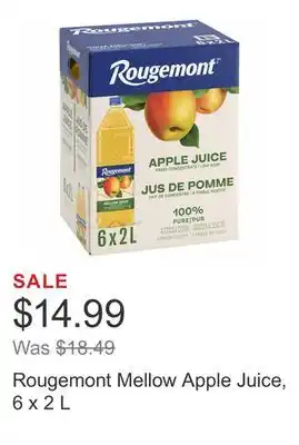 Costco Rougemont mellow apple juice, 6 x 2 l offer
