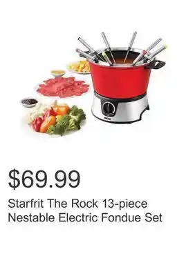 Costco Starfrit the rock 13-piece nestable electric fondue set offer