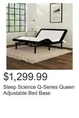 Costco Sleep science q-series queen adjustable bed base offer