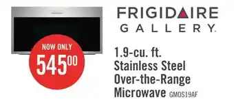 The Brick Frigidaire gallery 1.9 cu. ft. over-the-range microwave with sensor cook - gmos1964af offer