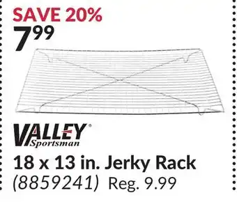 Princess Auto 18 x 13 in. jerky rack offer