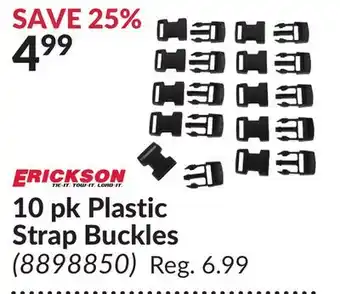 Princess Auto 10 pk plastic strap buckles offer