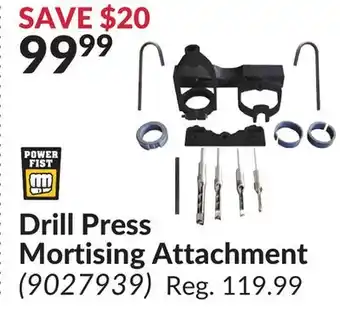 Princess Auto Drill press mortising attachment offer