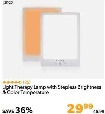 Shopper+ Light therapy lamp with stepless brightness & color temperature offer
