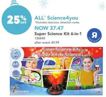 Toys R us Super science kit 6-in-1 offer