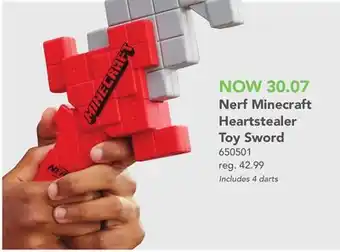 Toys R us Nerf minecraft heartstealer toy sword offer