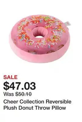 Bed Bath & Beyond Cheer collection reversible plush donut throw pillow offer