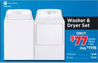 Surplus Furniture General electric washer dryer set offer