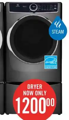The Brick Electrolux 8 cu. ft. electric dryer - elfe763cat offer