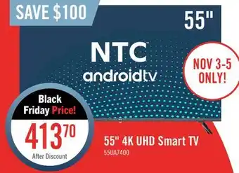 The Brick Ntc 55 uhd smart android tv offer