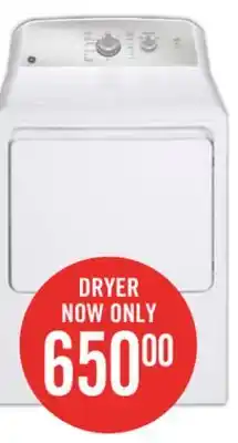 The Brick Ge 6.2 cu. ft. electric dryer with sanifresh cycle - gtx33ebmrws offer