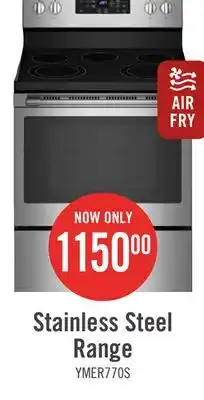 The Brick Maytag 5.3 cu. ft. electric range with air fry - ymer7700lz offer