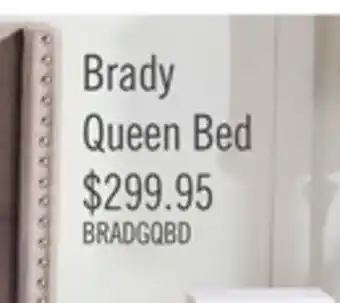 The Brick Brady upholstered queen bed offer