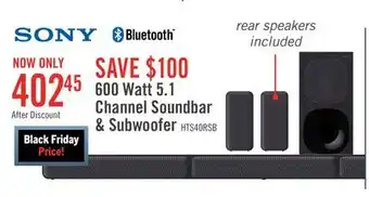 The Brick Sony 5.1-channel 600 w home cinema package - 4a5573 offer