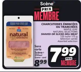 IGA Natural selections shaved or sliced deli meat offer