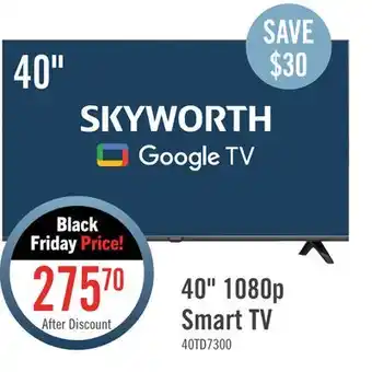 The Brick Skyworth 40 1080p google tv offer