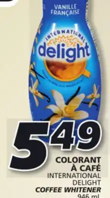 IGA International delight coffee whitener offer