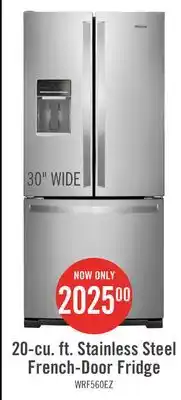 The Brick Whirlpool 20 cu. ft. french-door refrigerator - wrf560sehz offer