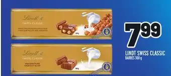Metro Lindt swiss classic barres offer