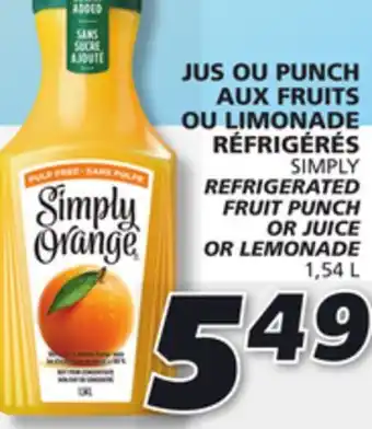 IGA Simply juice offer