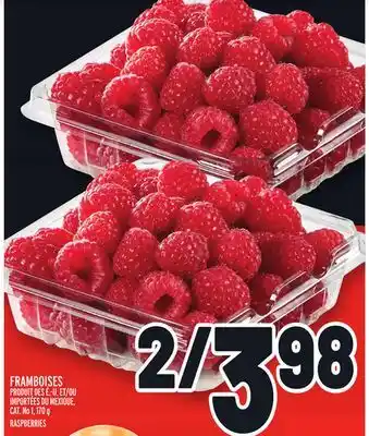 Metro Framboises | raspberries offer