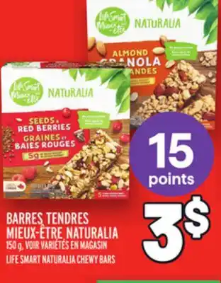 Metro Barres tendres mieux-être naturalia | life smart naturalia chewy bar offer