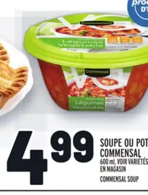 Metro Soupe ou potage commensal | commensal soup offer