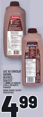 Metro Lait au chocolat québon, beatrice, sealtest | québon, beatrice, sealtest chocolate milk offer