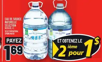 Metro Eau de source naturelle selection | selection natural spring water offer
