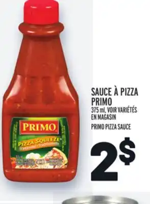 Metro Sauce à pizza primo | primo pizza sauce offer
