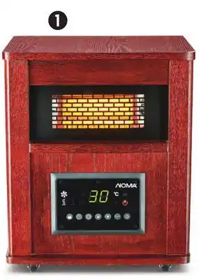Canadian Tire Noma wood-cabinet infrared heater offer