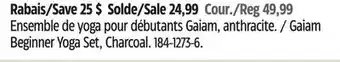 Canadian Tire Gaiam beginner yoga set, charcoal offer
