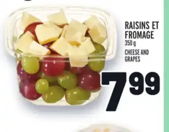 Metro Raisins et fromage | cheese and grapes offer