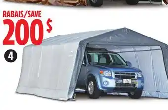 Canadian Tire Shelter logic garage-in-a-box peak shelter, 12 x 20 x 8' h offer