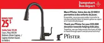 Canadian Tire Pfister cagney kitchen faucet offer