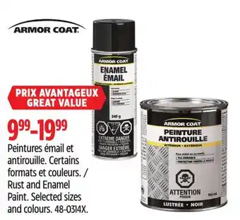 Canadian Tire Armor coat rust and enamel paint offer