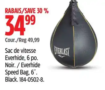 Canadian Tire Everlast everhide speed bag, 6˝ offer